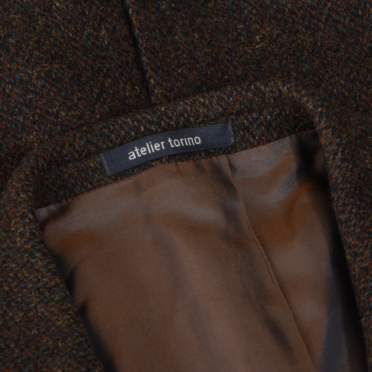 Atelier Torino Harris Tweed Wool Jacket Size 106 - Brown
