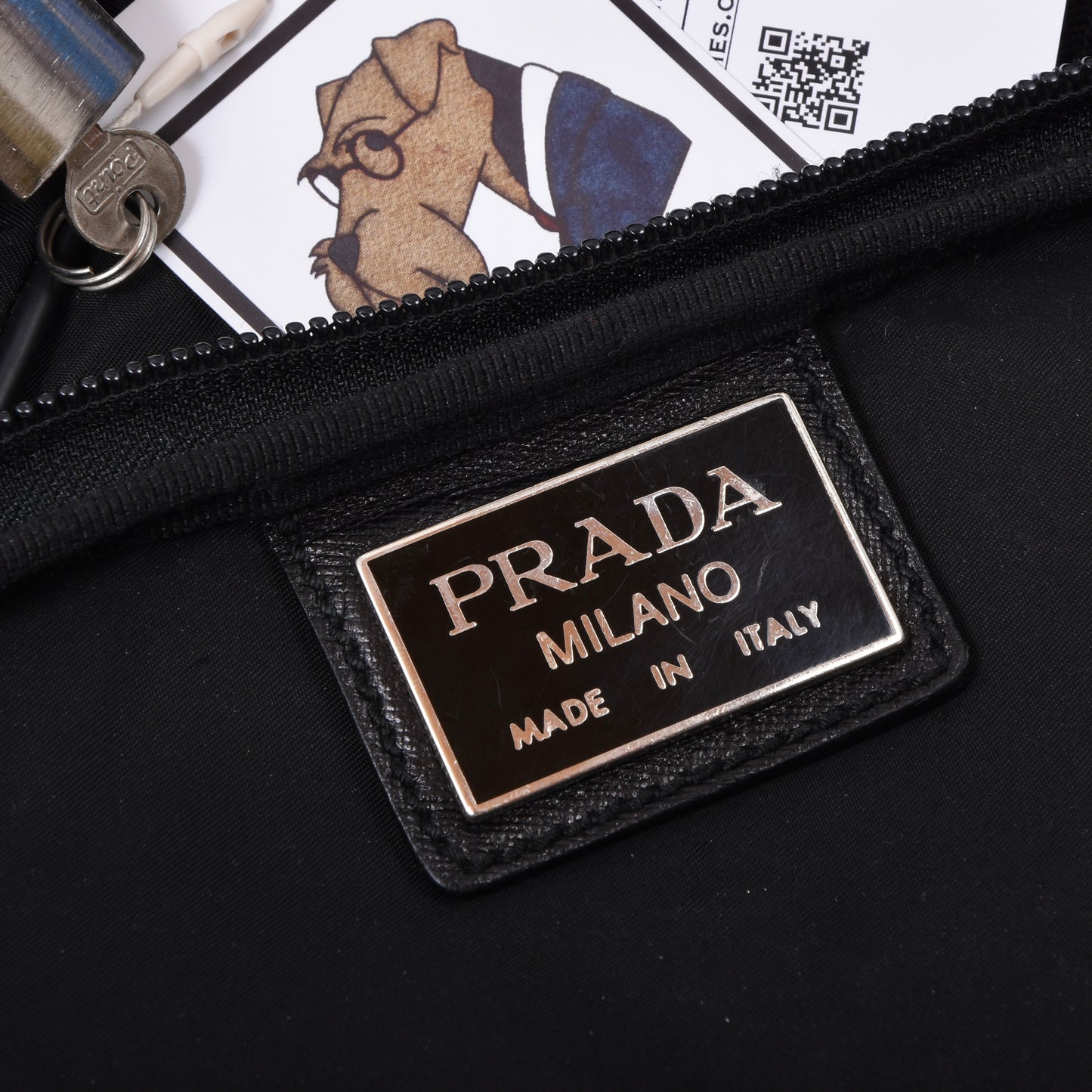 Prada Milano Reise-Kleidertasche - Schwarz