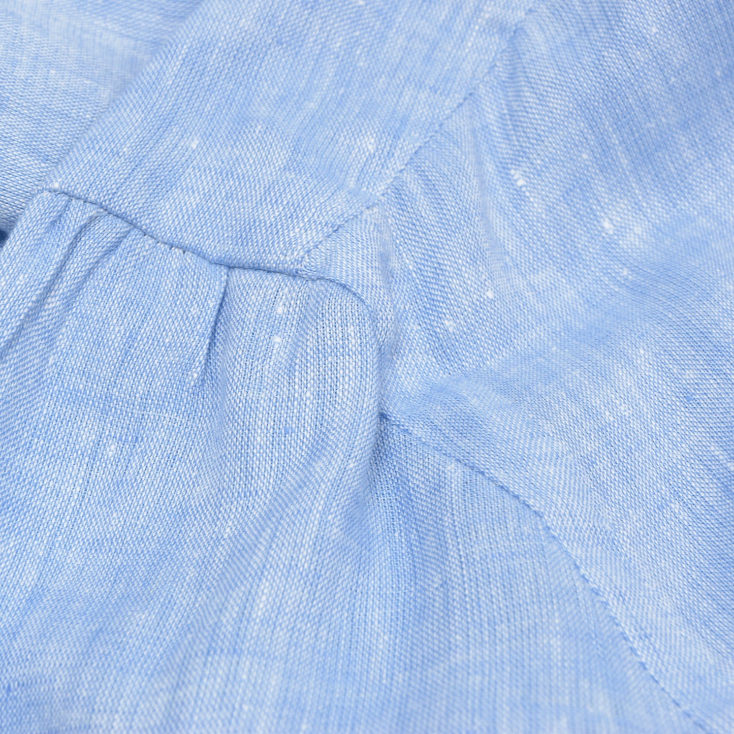 NWD Luigi Borrelli 100% Linen Shirt Size 42 DEFECT - Blue