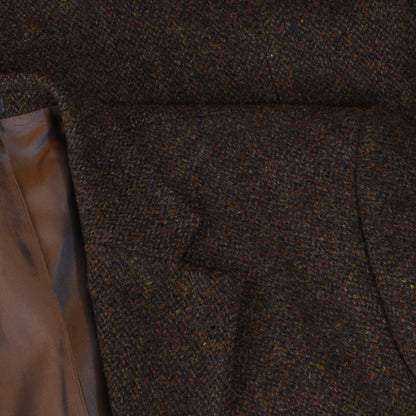 Atelier Torino Harris Tweed Wool Jacket Size 106 - Brown