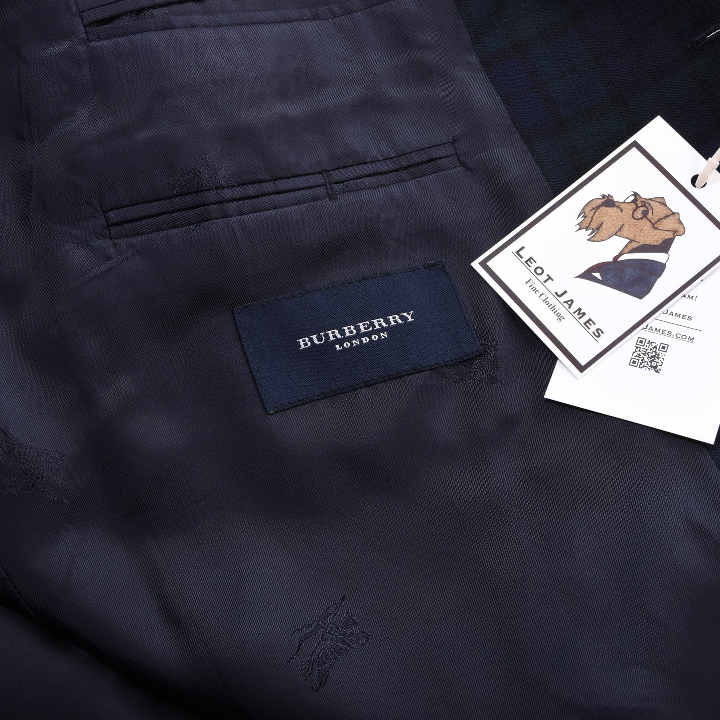 Burberry London Wool Jacket Size 118 ca. 66.5cm - Blackwatch