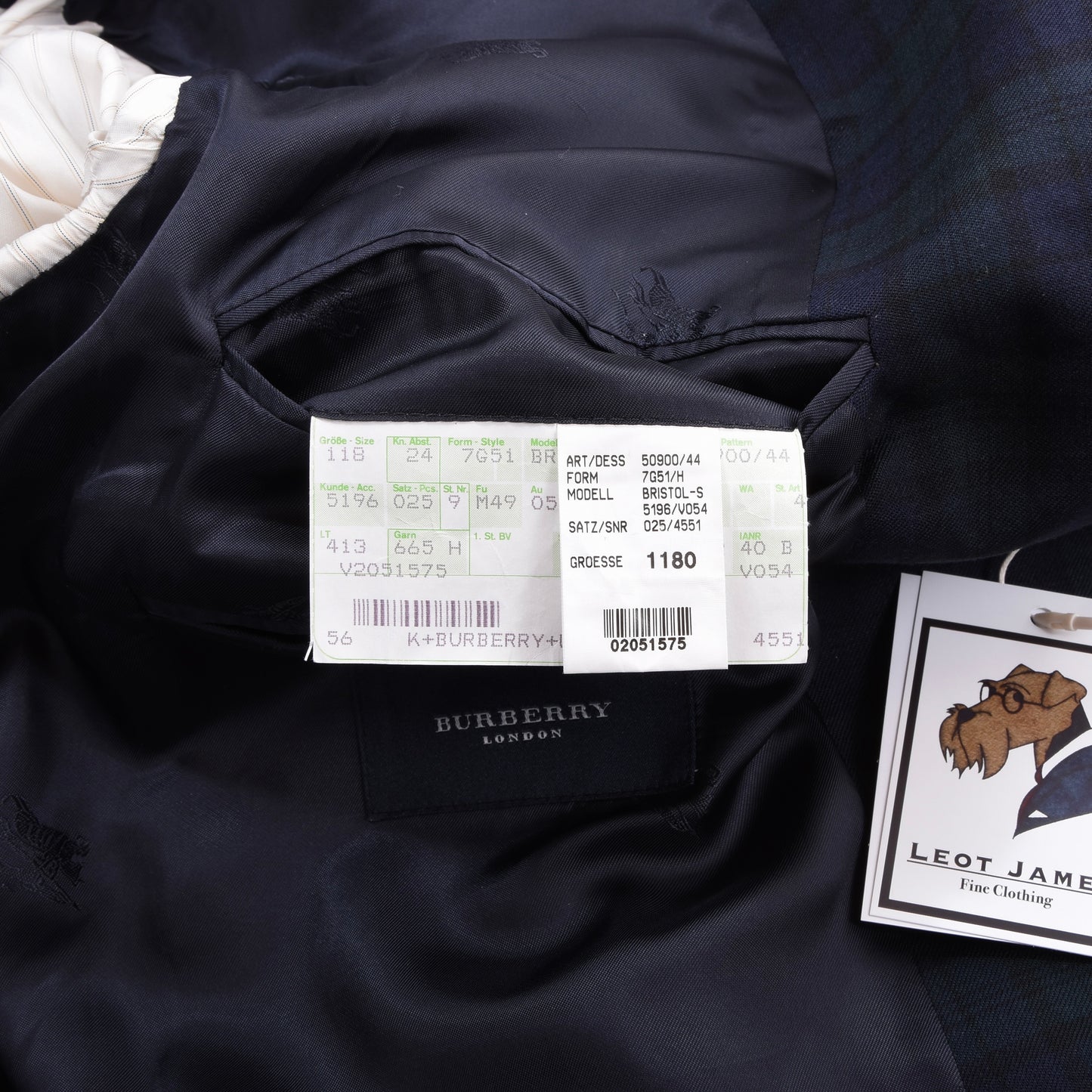 Burberry London Wool Jacket Size 118 ca. 66.5cm - Blackwatch