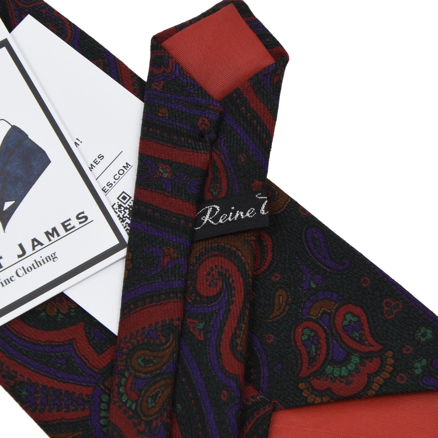 Gentleman Wien Wool Challis Tie - Paisley