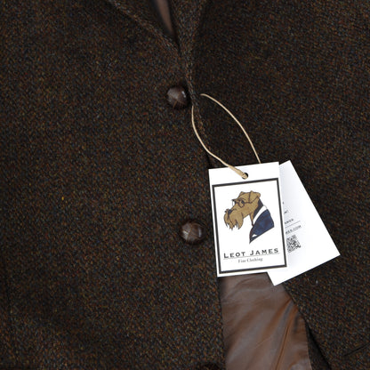 Atelier Torino Harris Tweed Wool Jacket Size 106 - Brown