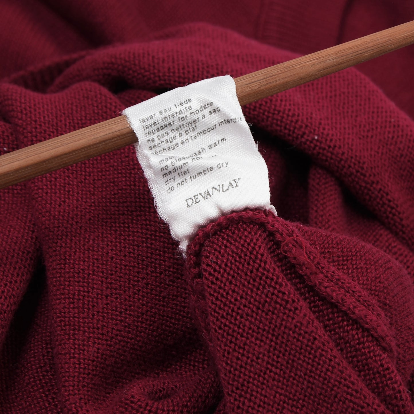 Vintage Lacoste Cotton Sweater Size 4 Chest ca. 55cm - Burgundy