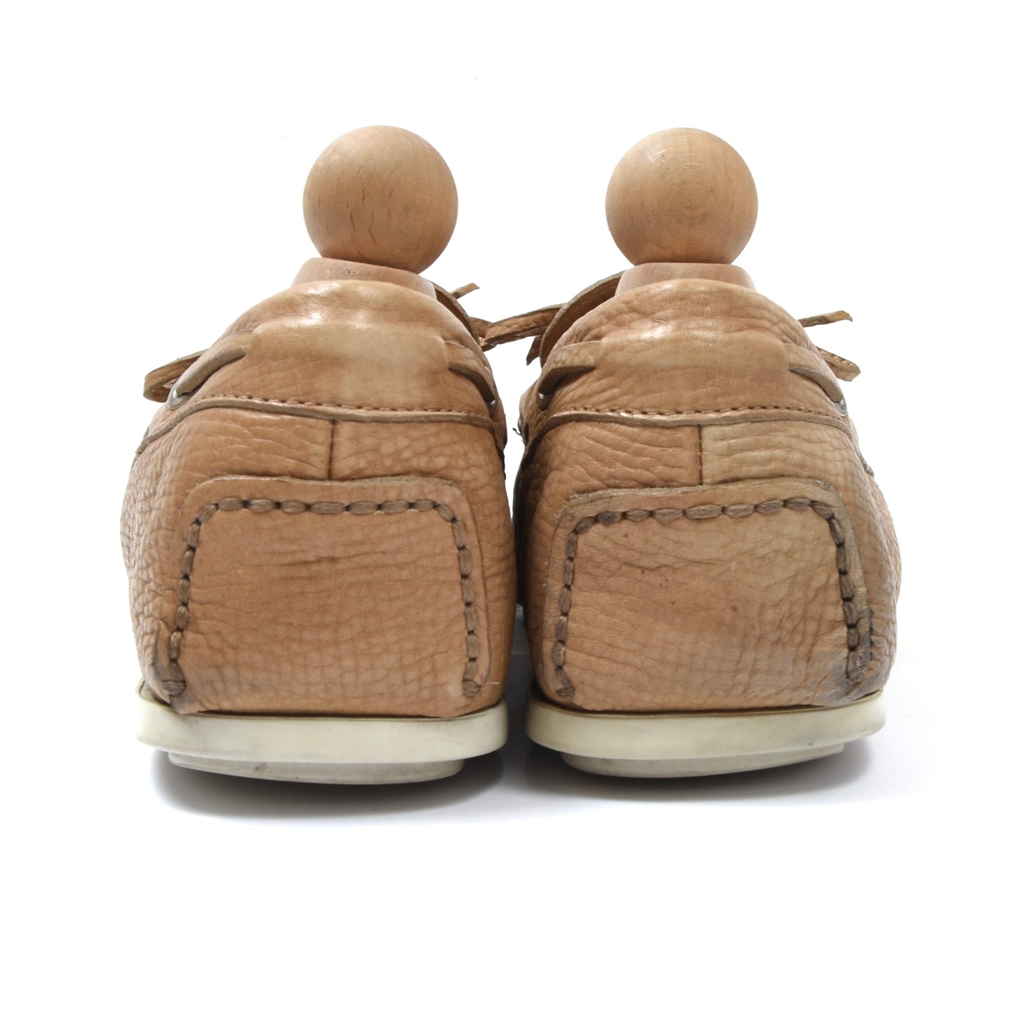 Santoni Leather Loafer Size 8 1/2 - Tan/Beige