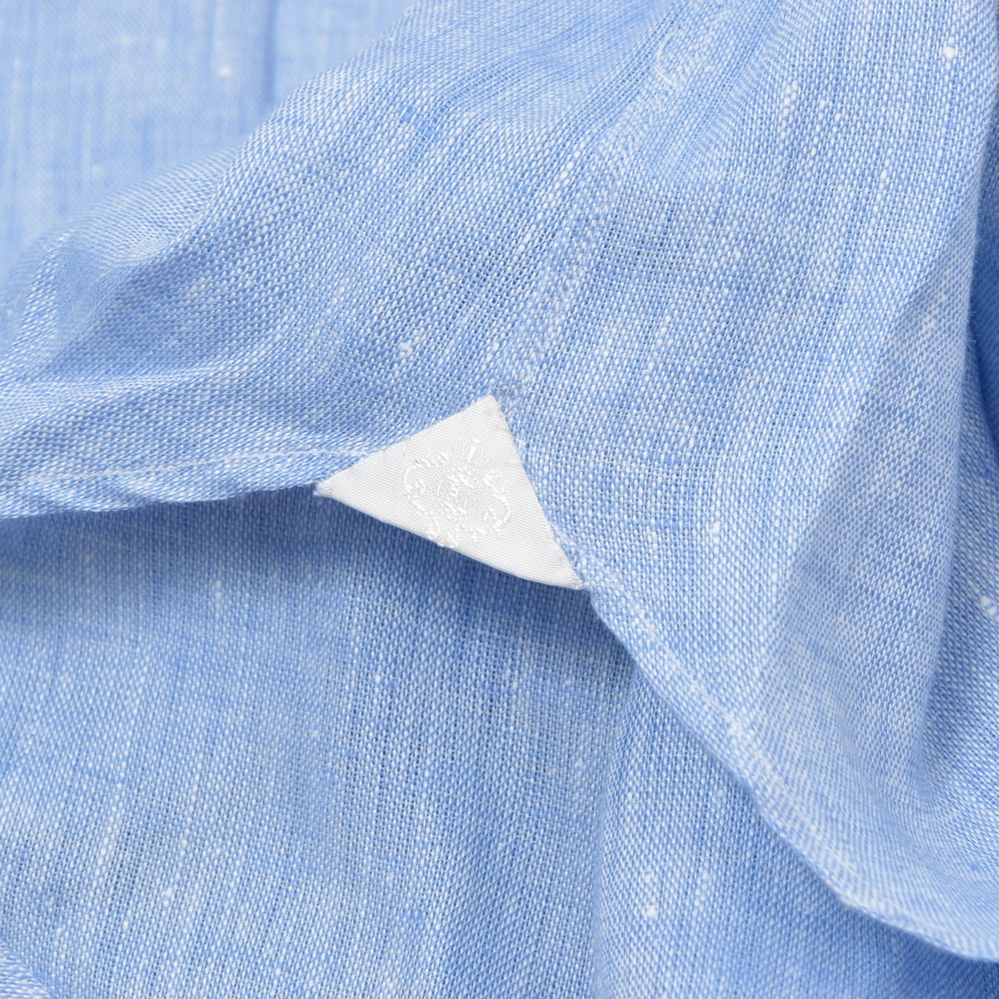 NWD Luigi Borrelli 100% Linen Shirt Size 42 DEFECT - Blue