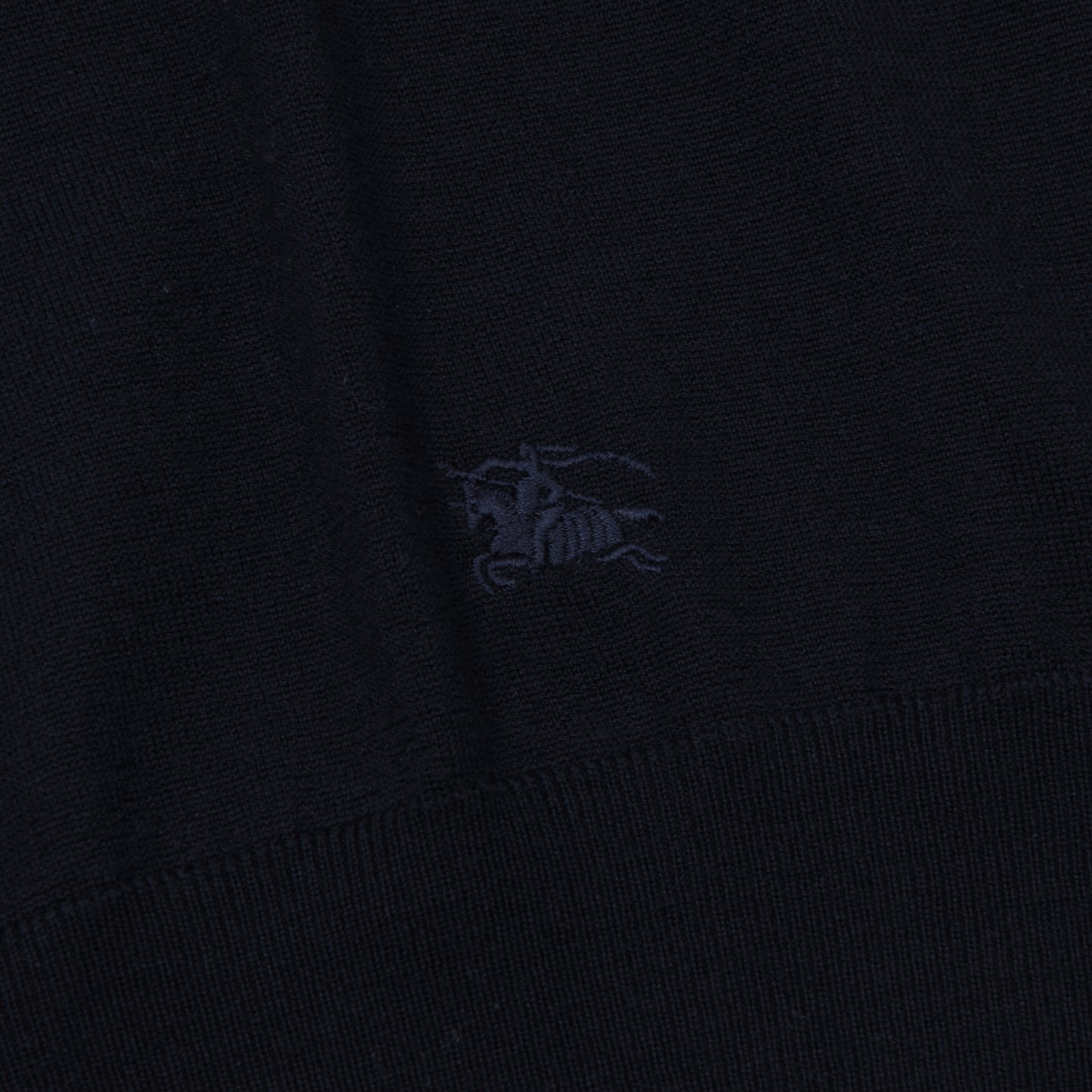 Vintage Burberrys Wool Polo Sweater Size L ca. 57.5cm - Navy Blue