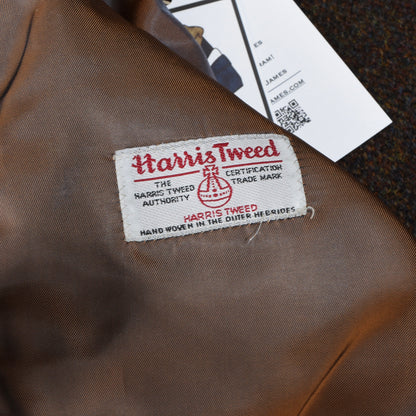 Atelier Torino Harris Tweed Wool Jacket Size 106 - Brown