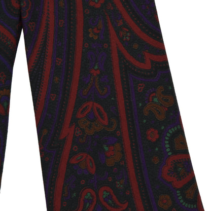 Gentleman Wien Wool Challis Tie - Paisley