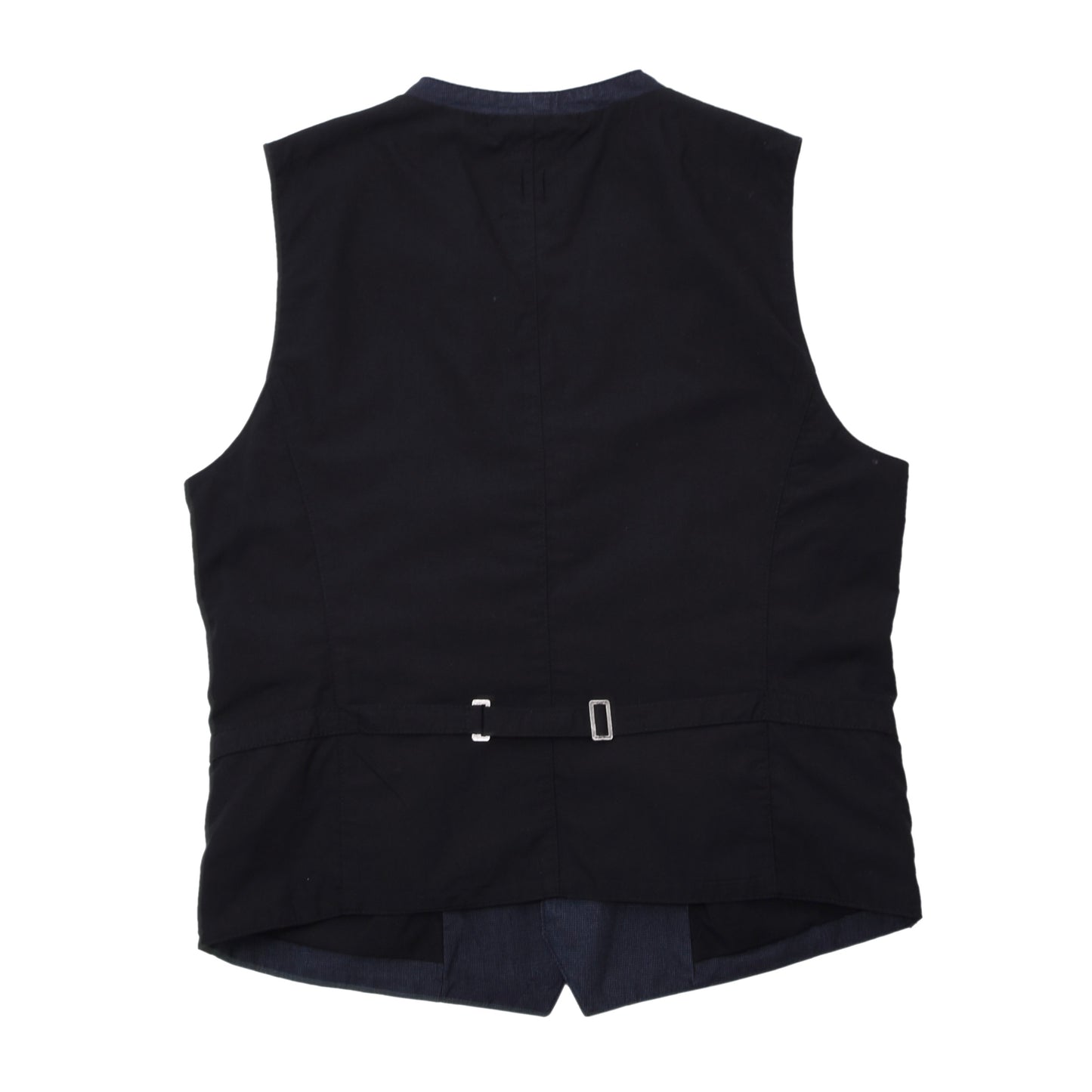 Hannes Roether Linen-Cotton Waistcoat/Vest Size M Chest ca. 51cm - Blue