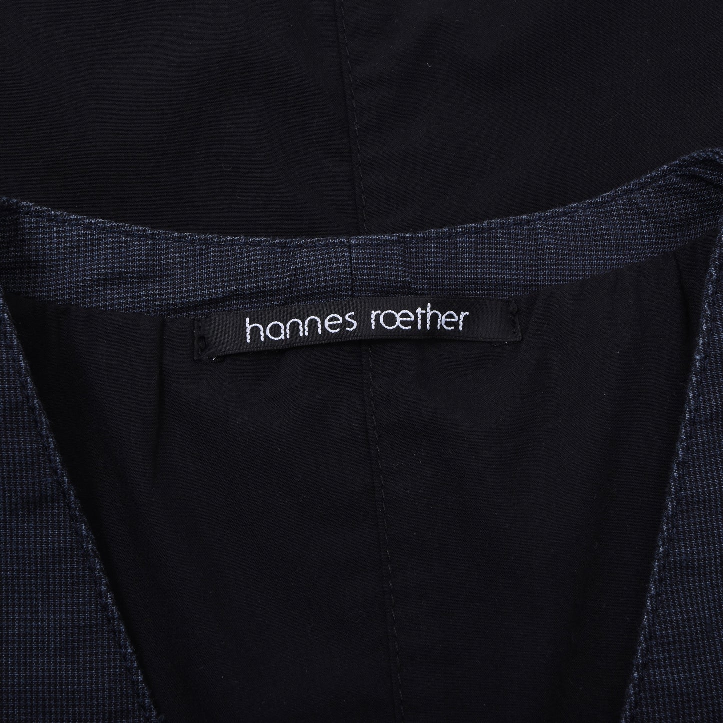 Hannes Roether Linen-Cotton Waistcoat/Vest Size M Chest ca. 51cm - Blue