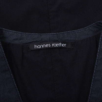 Hannes Roether Linen-Cotton Waistcoat/Vest Size M Chest ca. 51cm - Blue