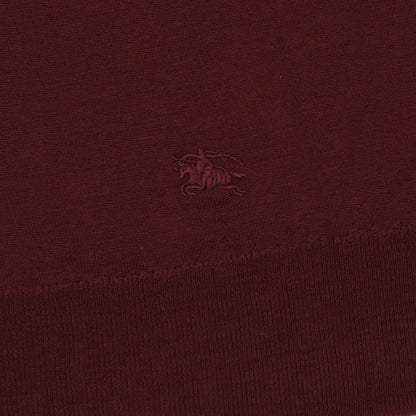Vintage Burberrys V-Neck Wool Sweater Size 38"/97cm ca. 53.5cm - Burgundy