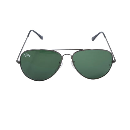 Ray-Ban Mod. RB 3026 Diamond Hard Lenses  Sunglasses - Gunmetal/Green