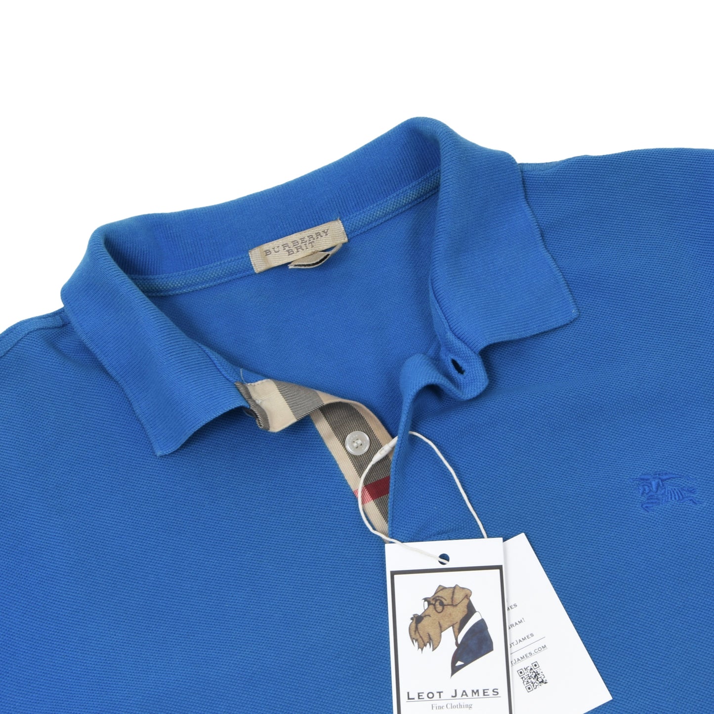 Burberry Brit Polo Shirt Size L Chest ca. 57.5cm - Blue