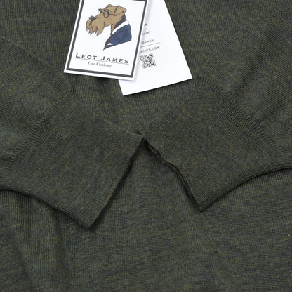 Vintage Burberrys Wool Polo Sweater Chest ca. 57.5cm - Green