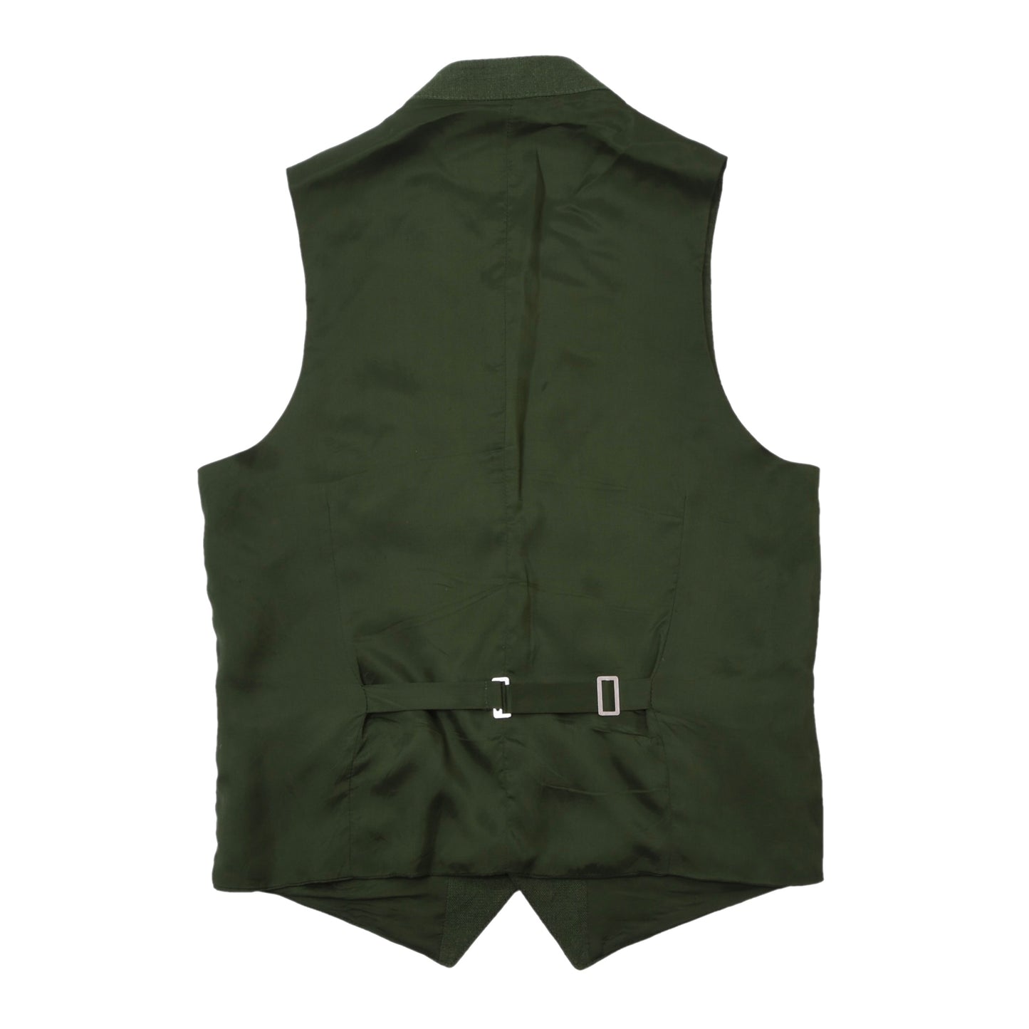 Allwerk Linen Vest/Trachtengilet Size 44 ca. 46.5cm - Green