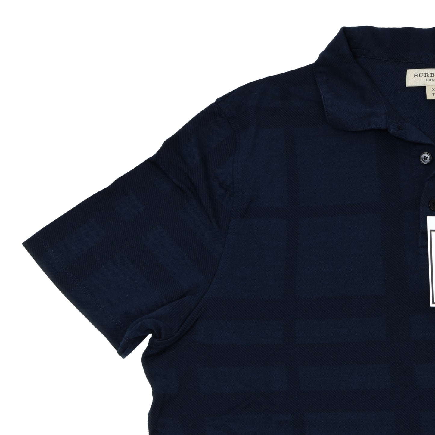 Burberry London Polo Shirt Size XL Chest ca. 53.5cm - Navy Blue