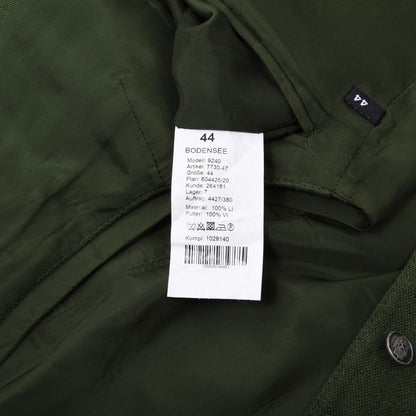 Allwerk Linen Vest/Trachtengilet Size 44 ca. 46.5cm - Green