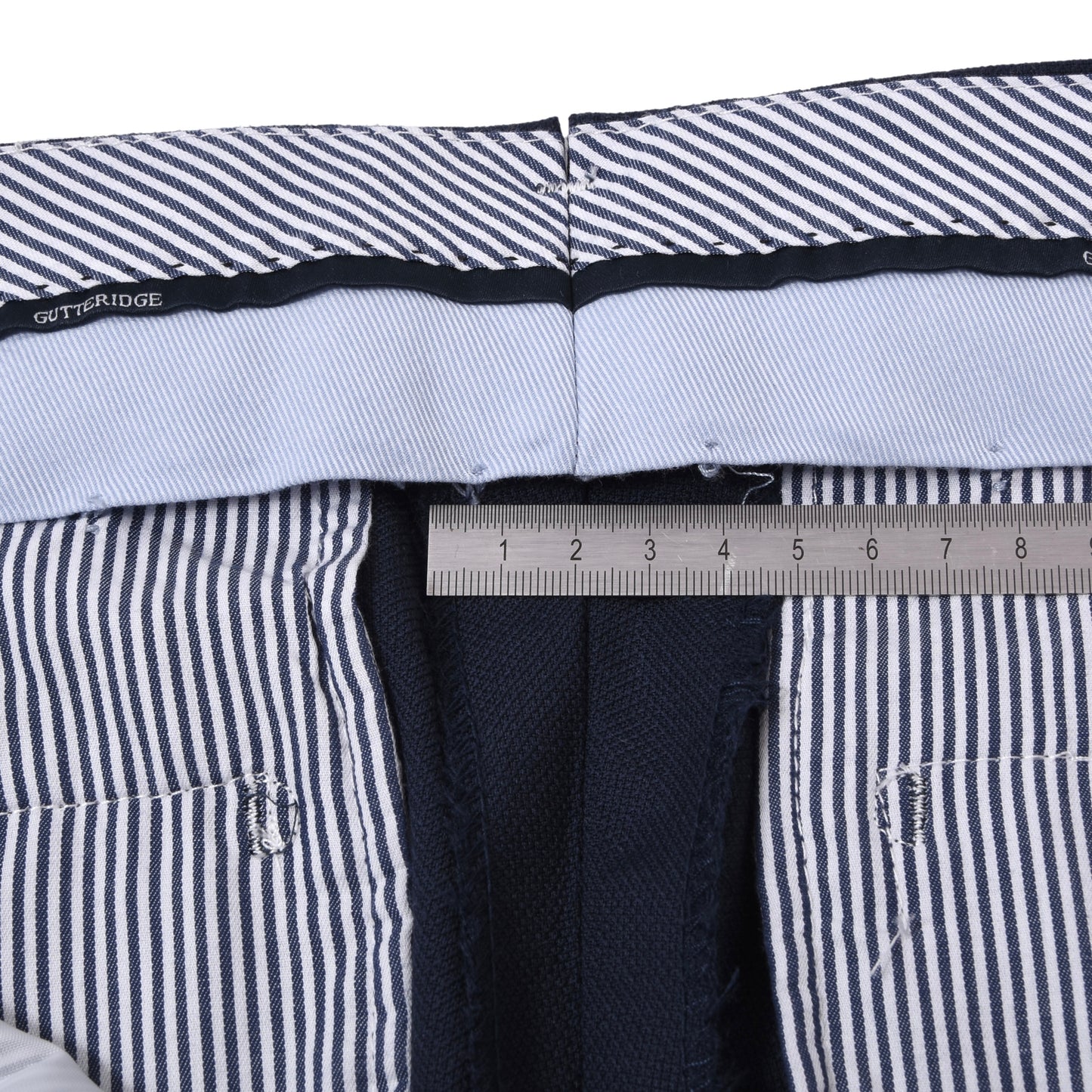 Gutteridge Anzug, 100 % Wolle, 1/4 gefüttert, Größe 48, Brustumfang ca. 50 cm, Marineblau