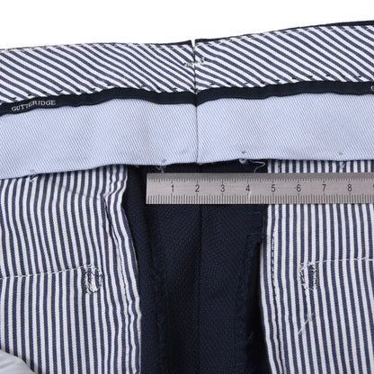 Gutteridge Anzug, 100 % Wolle, 1/4 gefüttert, Größe 48, Brustumfang ca. 50 cm, Marineblau