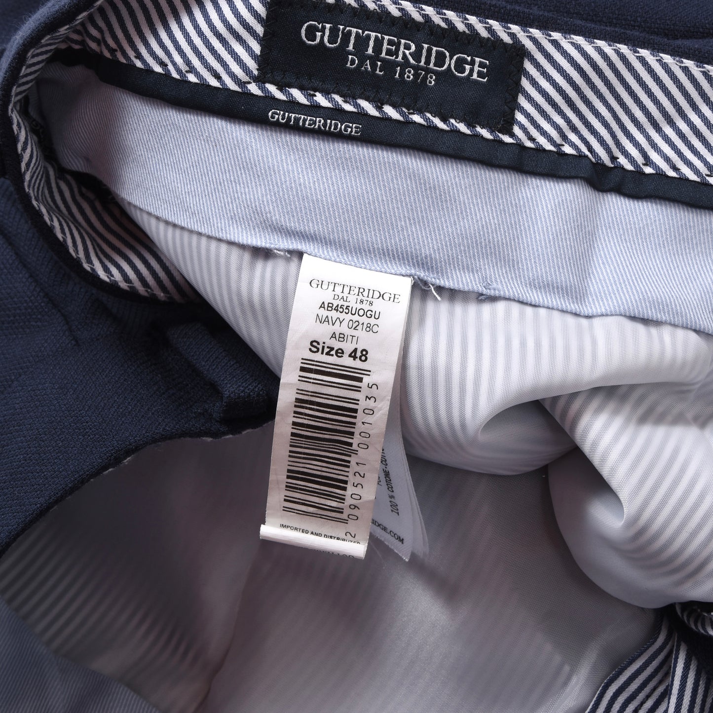 Gutteridge Anzug, 100 % Wolle, 1/4 gefüttert, Größe 48, Brustumfang ca. 50 cm, Marineblau