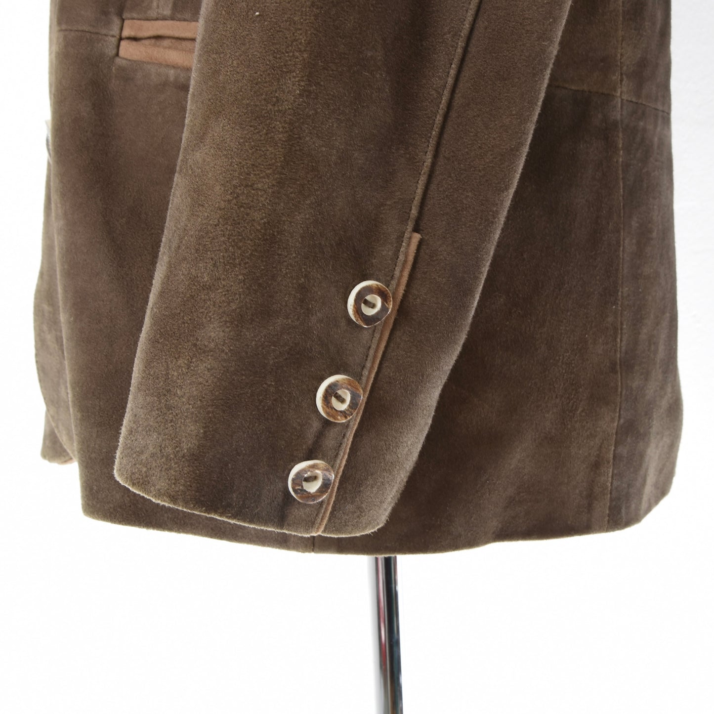 Der Wildschütz Goat Suede Janker/Jacket Size 48 Chest ca. 54cm - Brown