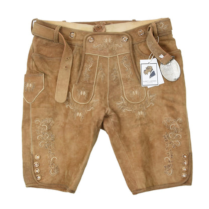 Country Maddox Suede Lederhose Size 48 - Tan