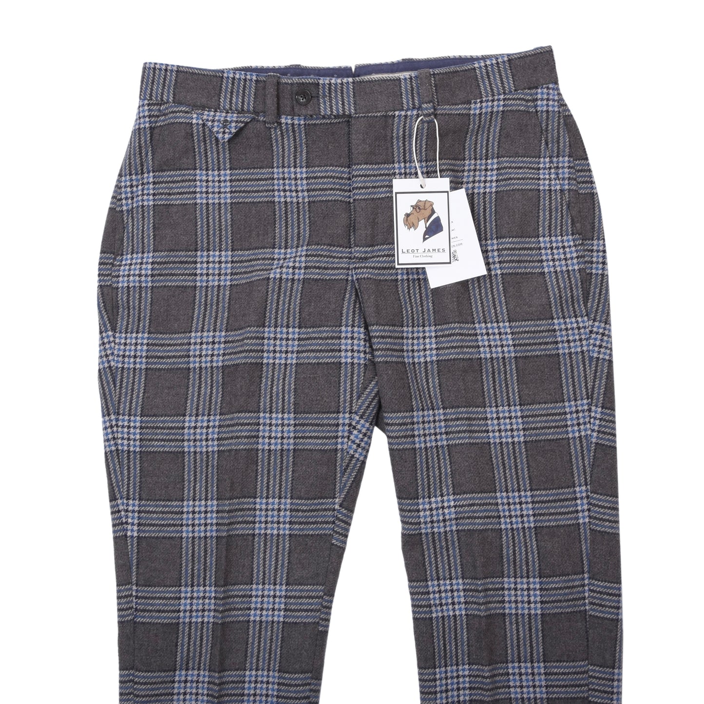 Hackett London Wollhose Größe 32/48 Kensington Slim - Kariert