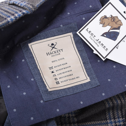 Hackett London Wollhose Größe 32/48 Kensington Slim - Kariert