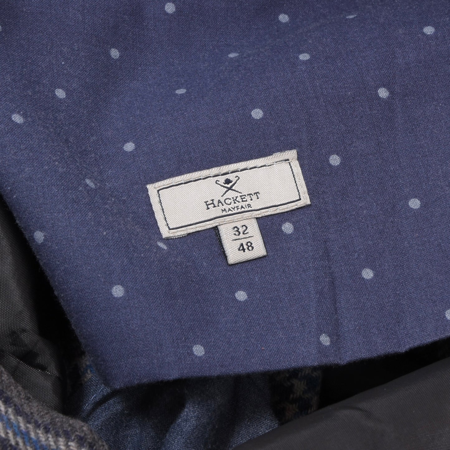 Hackett London Wollhose Größe 32/48 Kensington Slim - Kariert