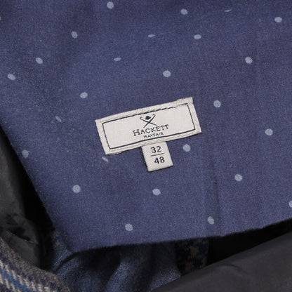 Hackett London Wollhose Größe 32/48 Kensington Slim - Kariert