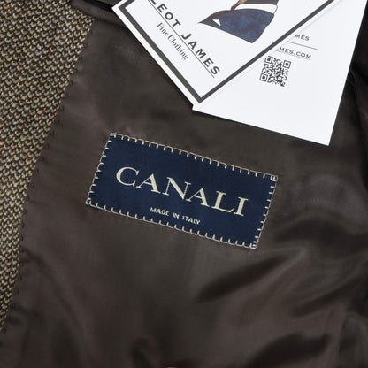Canali Tweed Jacket Size 50C - Brown