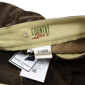 Country Line Goat Suede Lederhose Size 62 - Brown