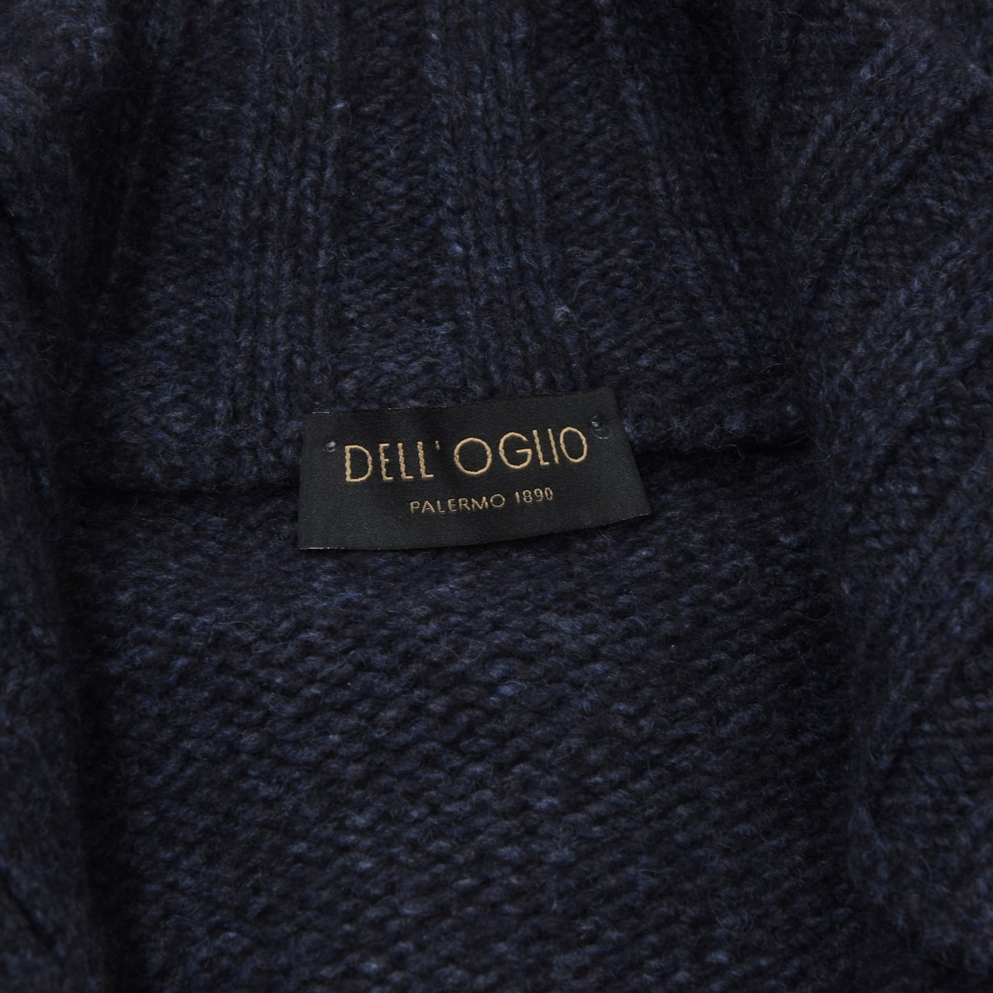 Dell Oglio 100% Yak Cardigan Sweater Size 52 Chest ca. 53cm - Blue