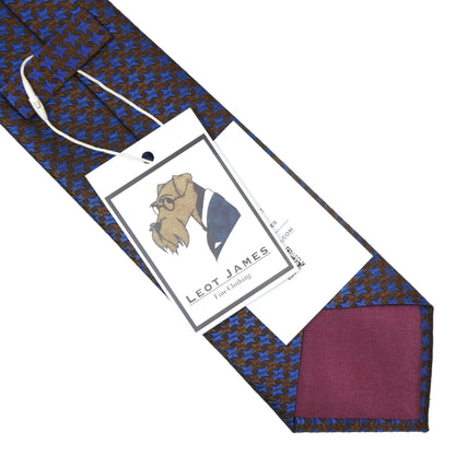 Chester Barrie 100% Silk Tie ca. 137.5cm/8.5cm - Blue & Copper
