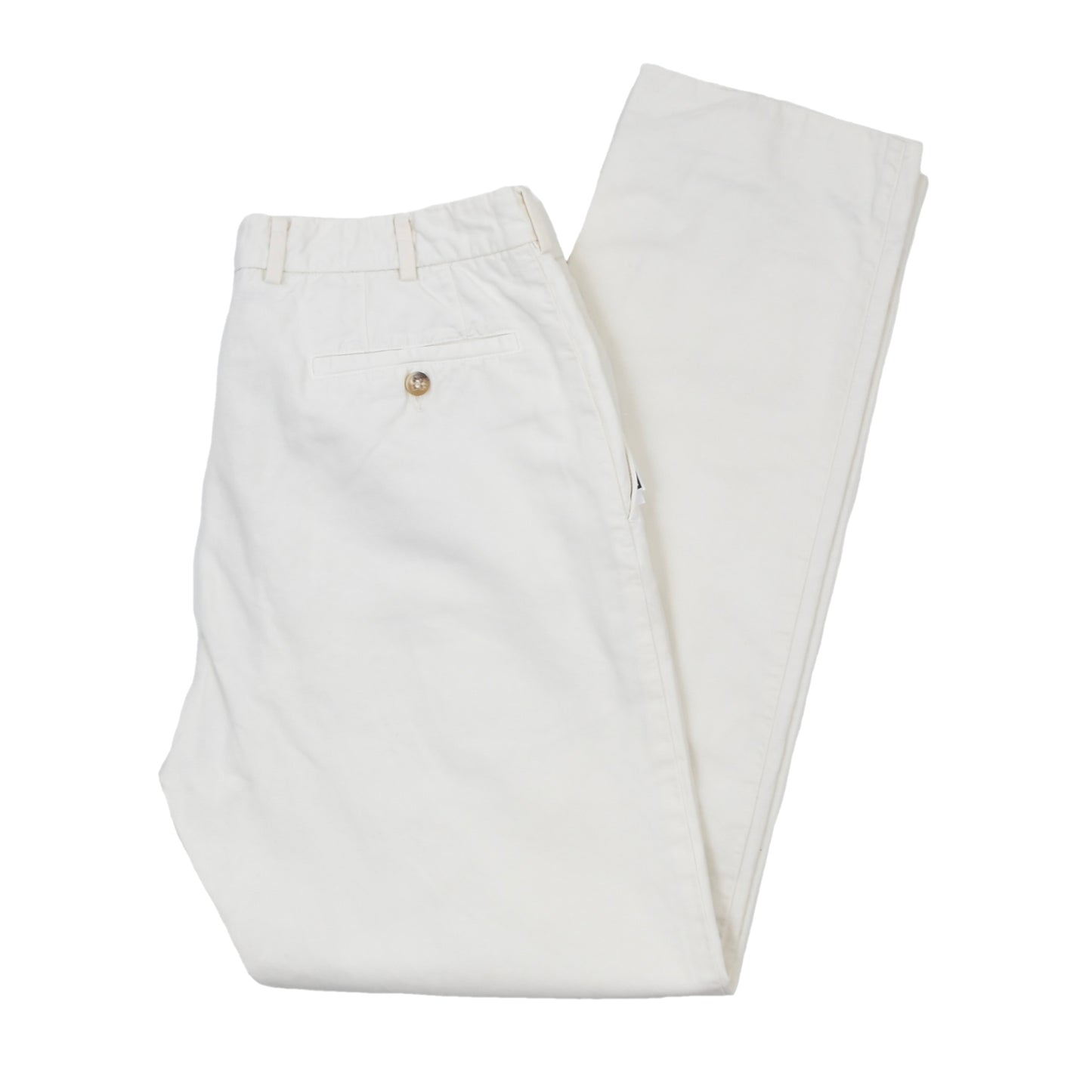 Incotex Chino Lino Cotton-Linen Pants Size 52 - Off-White