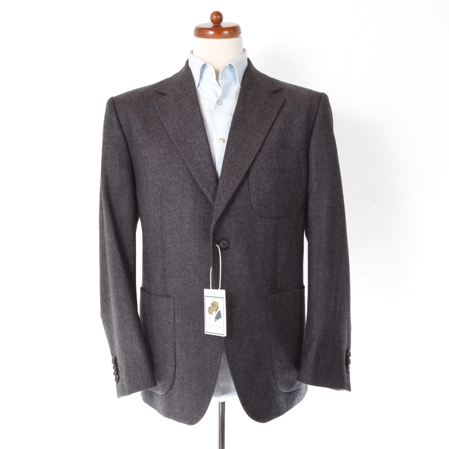 SUITCON Wool Fairway Jacket by Marlane ca. 58.5cm - Brown