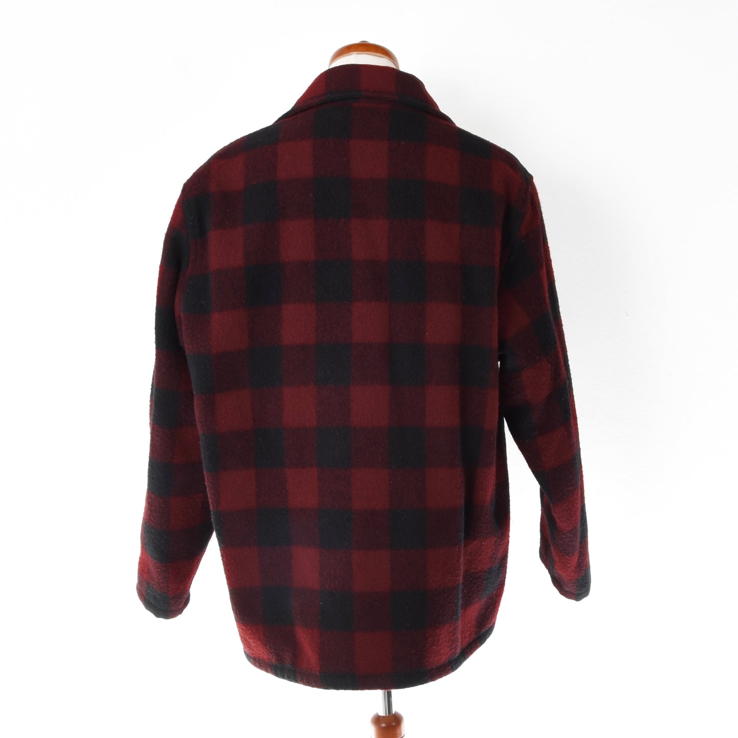 Johnson Woolen Mills Wool Jacket Size XL Chest ca. 64.5cm - Red Plaid