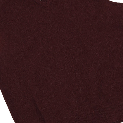 Pelo Pilz Alpaca-Wool Sweater Vest Size 54 ca. 52cm - Burgundy