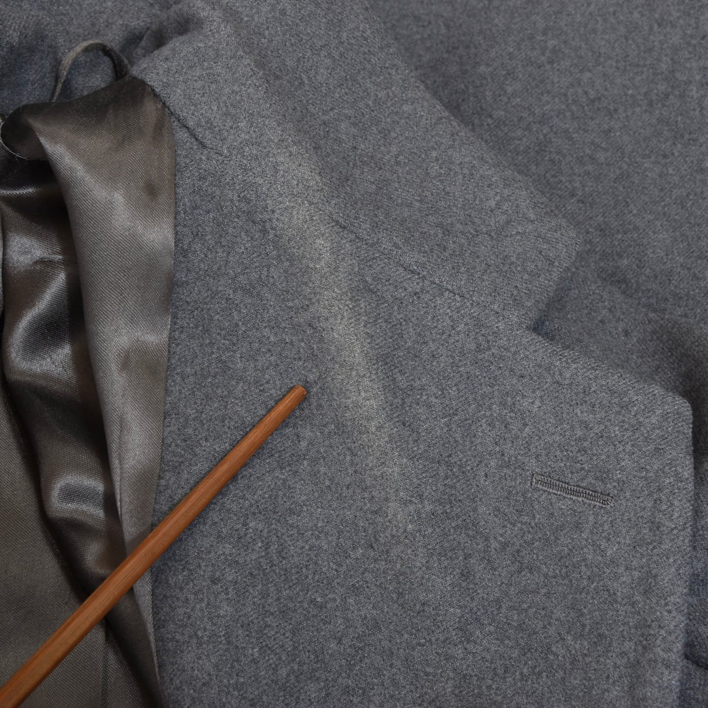 Vintage Handmade Bespoke Overcoat ca. 60.5cm - Grey