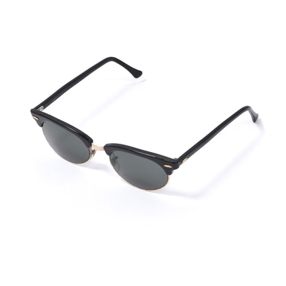 Vintage B&amp;L Ray-Ban Clubmaster W1263 Sonnenbrille - Schwarz/Gold