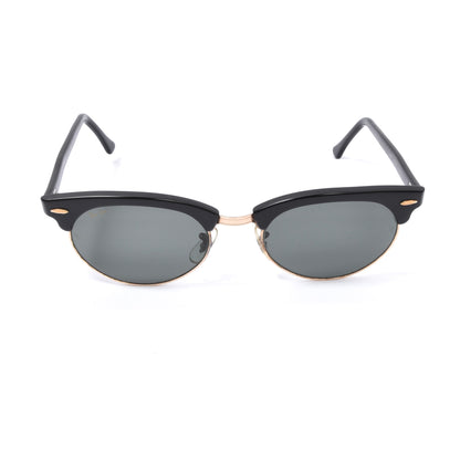 Vintage B&amp;L Ray-Ban Clubmaster W1263 Sonnenbrille - Schwarz/Gold