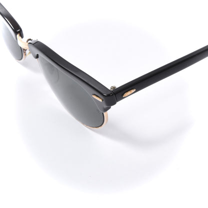 Vintage B&amp;L Ray-Ban Clubmaster W1263 Sonnenbrille - Schwarz/Gold