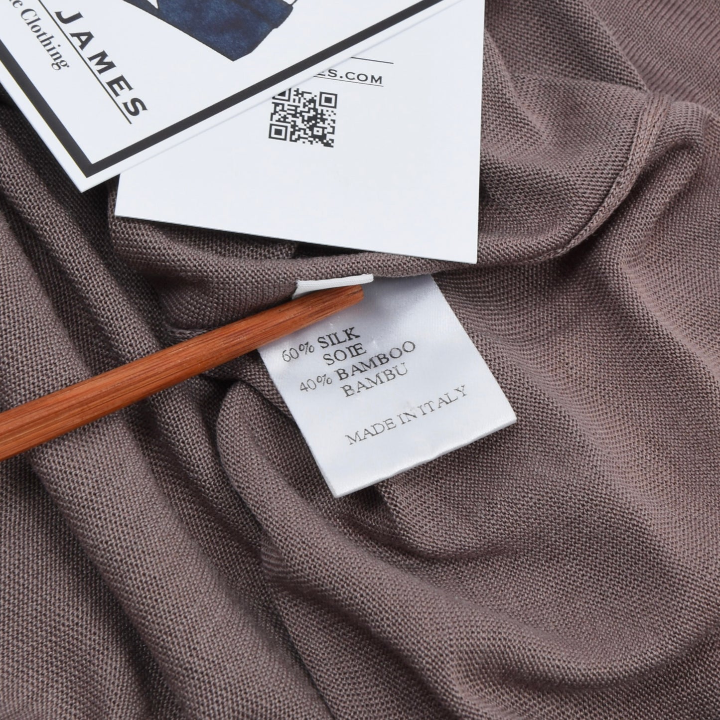 Zilli Paris Silk-Bamboo Polo Shirt Size 56
