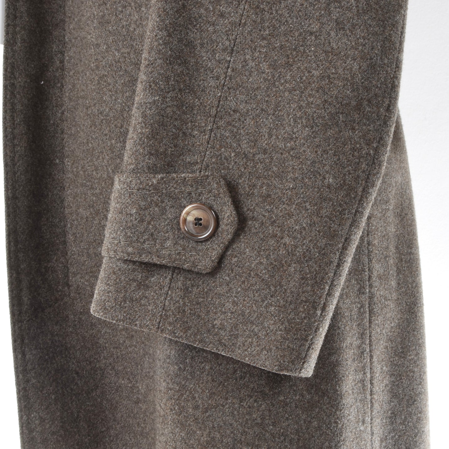 Classic 100% Wool Overcoat Chest ca. 61cm - Brown