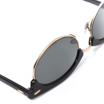 Vintage B&amp;L Ray-Ban Clubmaster W1263 Sonnenbrille - Schwarz/Gold