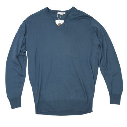 John Smedley Pullover aus Wolle Größe M - Blue