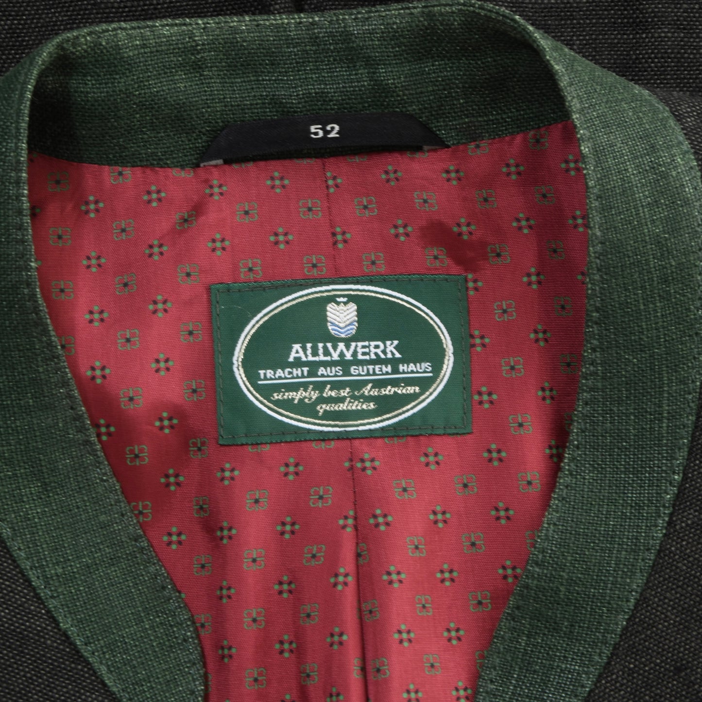 Allwerk 100% Linen Janker/Jacket Size 52 ca. 58.5cm